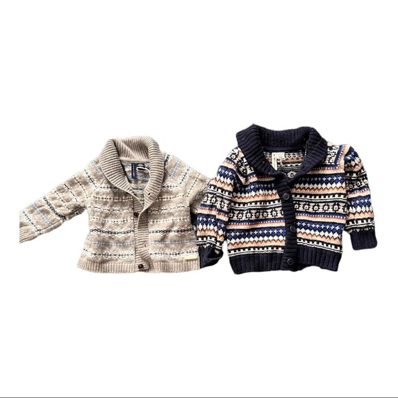 Janie and Jack Other - Bundle of Two Janie and Jack Button Up Boys Sweaters